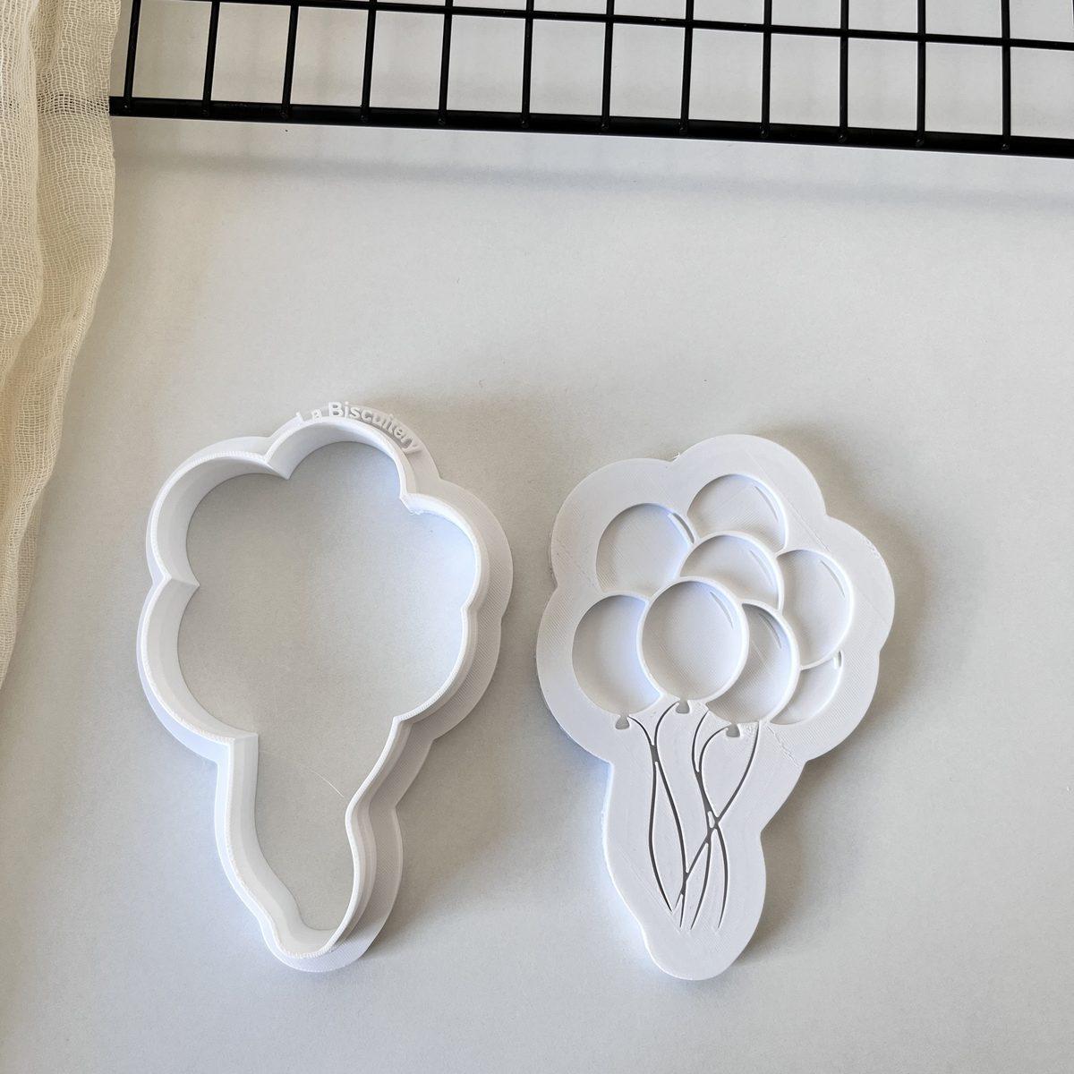 Emporte-pièce et tampon Bouquet de ballons — La Biscuitery