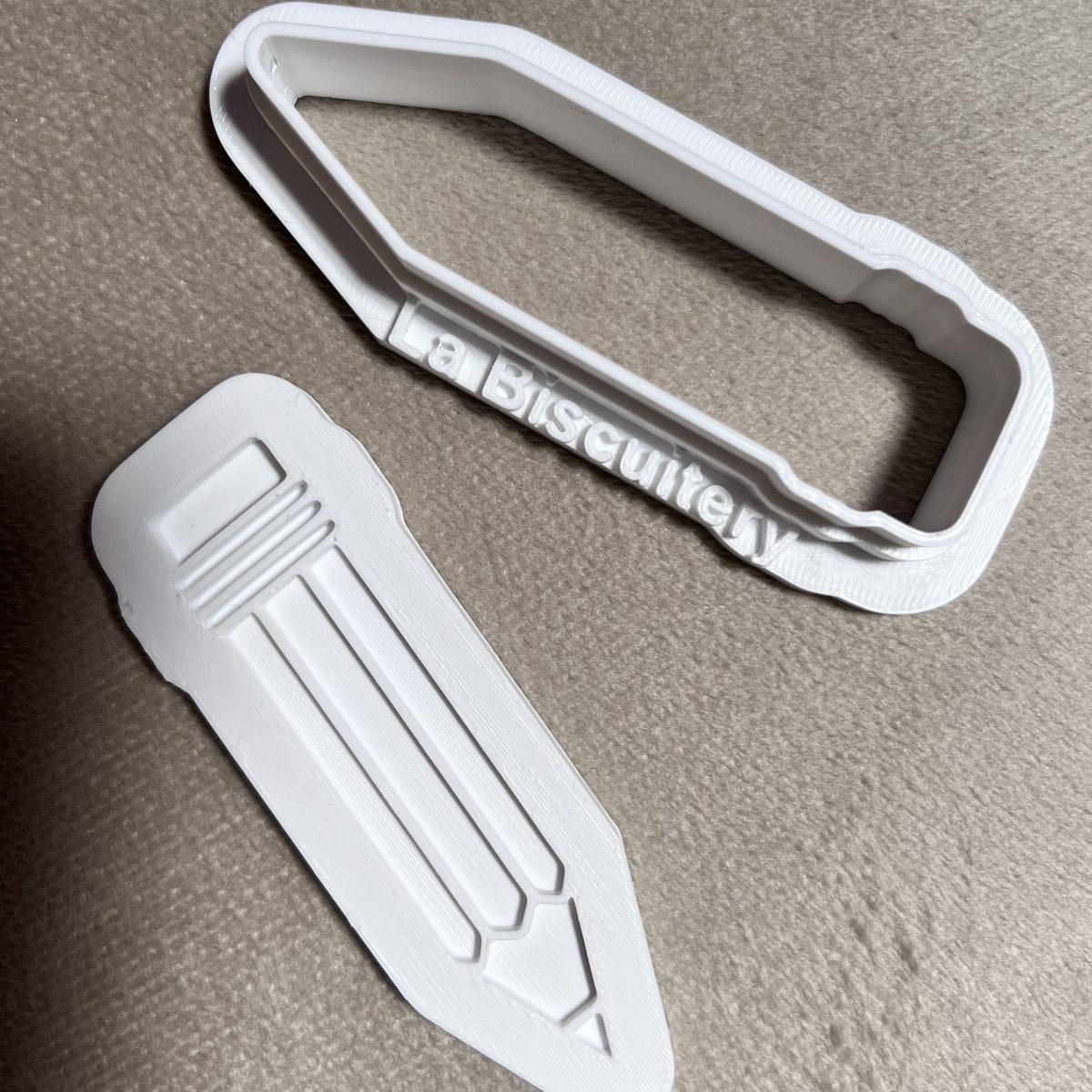 Emporte-pièce et tampon Crayon — La Biscuitery