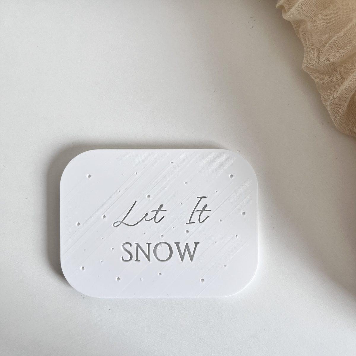 Emporte-pièce et tampon Let It Snow — La Biscuitery