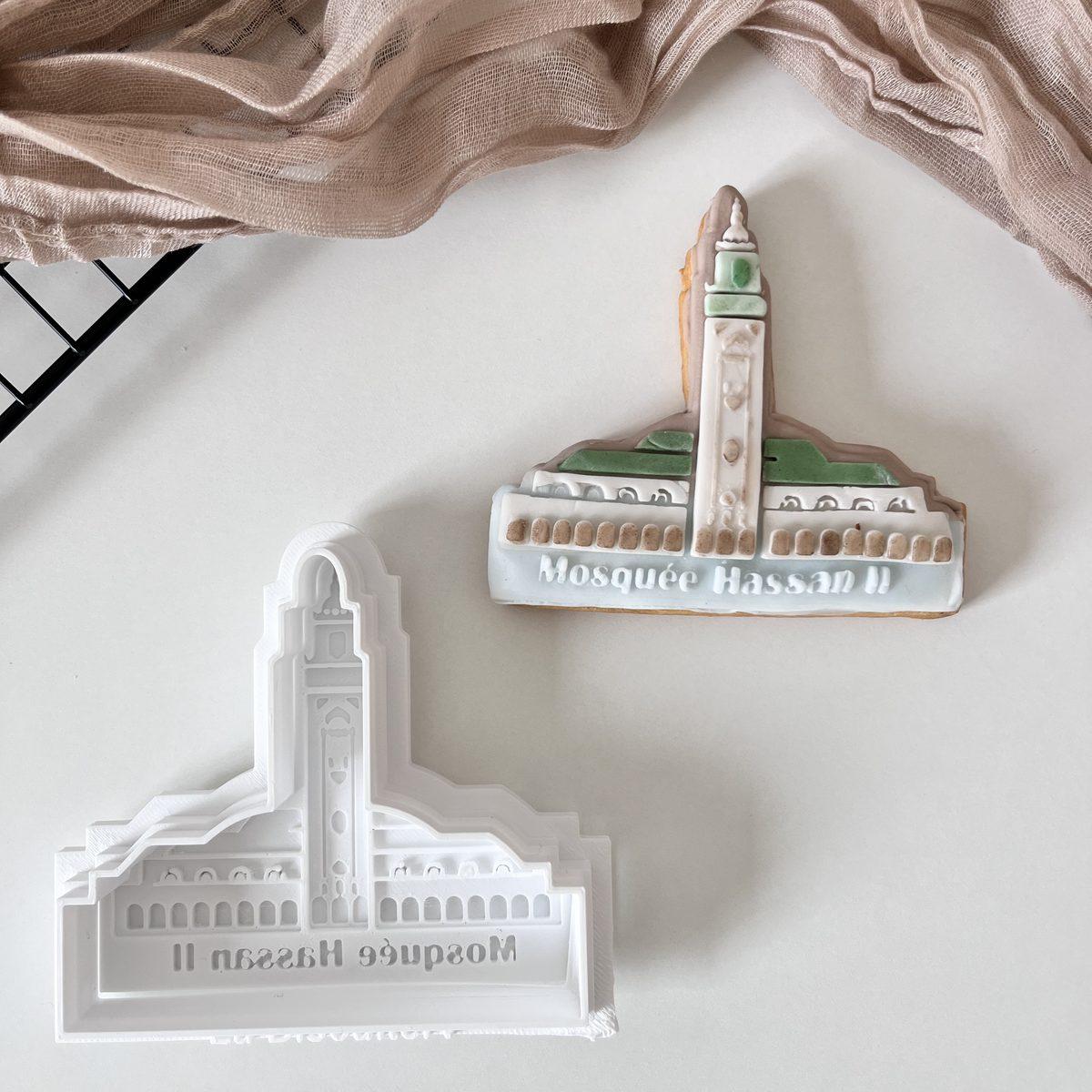 Emporte-pièce et tampon Mosquée Hassan II — La Biscuitery
